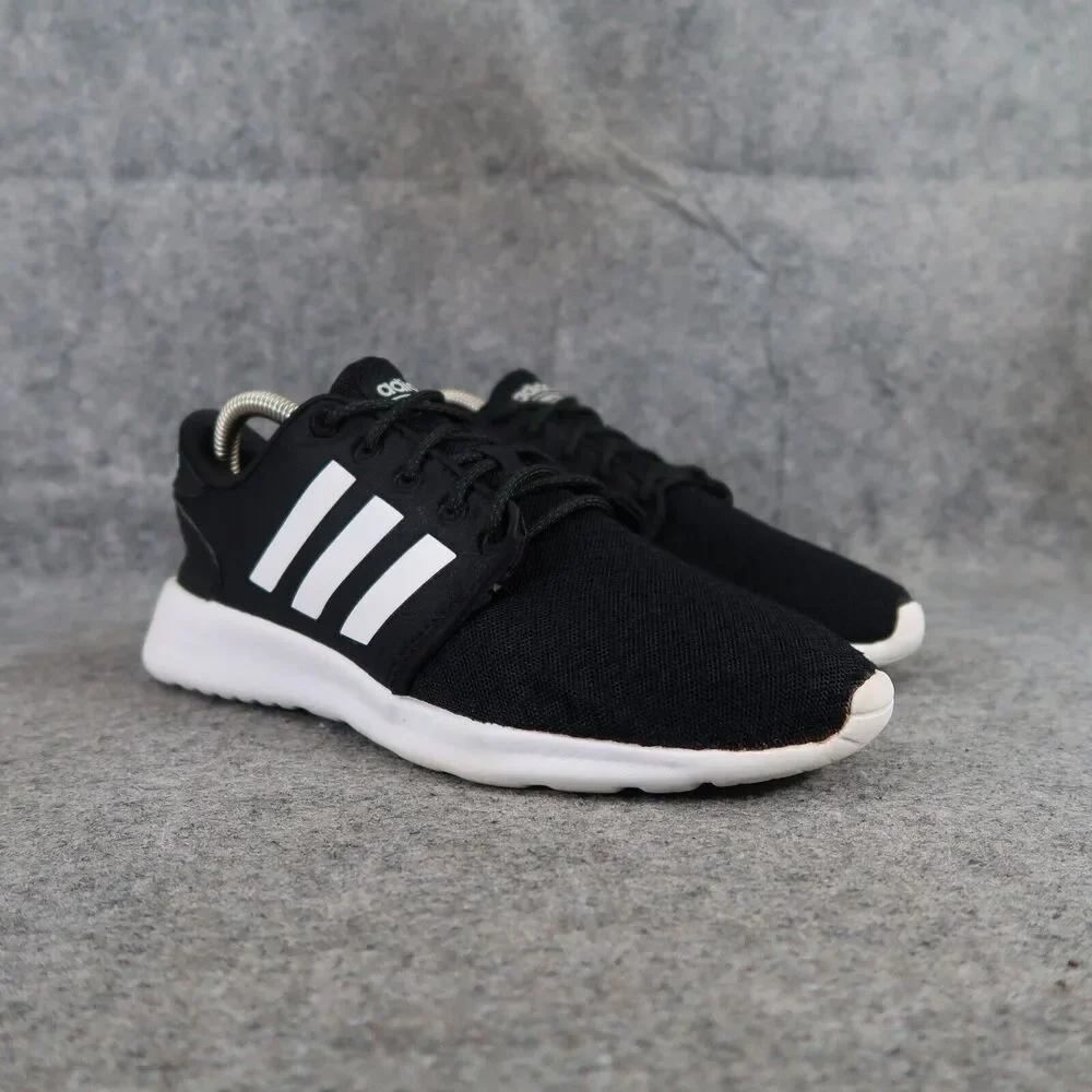 Adidas Shoes Womens 7.5 Athletic Trainer Cloudfoam QT Racer Running Active Black
